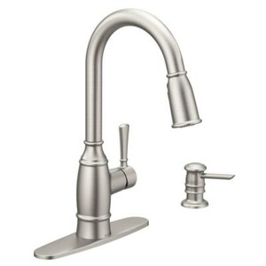 Moen Noell 87791srs Stainless Kitchen Faucet W Reflex Soap