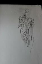 DDR Maler Professor Peuker Wolfgang Bleistift Zeichnung Original  Studien