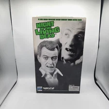 Night of the Living Dead 12" Zombie Action CEMETARY ZOMBIE Black & white In Box!
