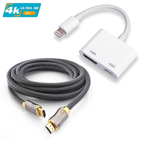 Digital AV HDMI 4K USB Cable Connector 1080P HD Adapter iPhone X XR Xs Max 2018 - 第 11/11 張圖片