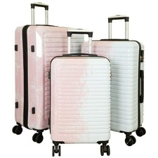 Reisekoffer Set 3 teilig Hartschale Trolley  4 Rollen bunt Farbverlauf 5 Farben