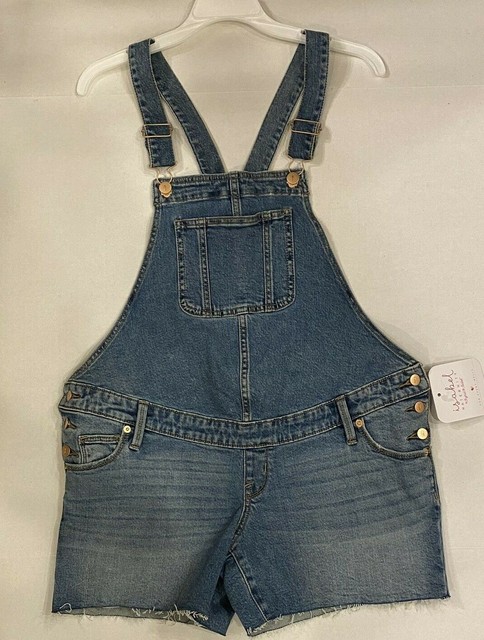 Isabel Maternity Bib Overalls Blue 