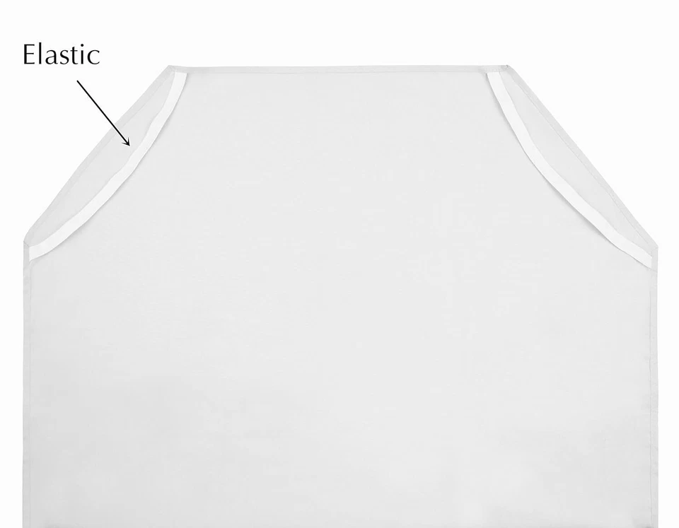 American Baby Company 10 Piezas Mezcla Algodón-Poliéster, 23" x 40", Blanco Foto 3 de 4