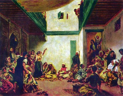 Jewish wedding (after Delacroix) by Pierre-Auguste Renoir Giclee Repro on Canvas