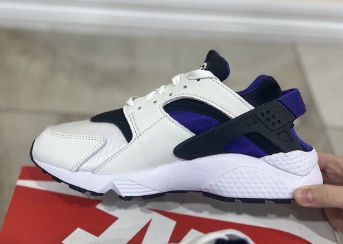 Nike Air Huarache White Purple Casual Shoes Sneakers Womens Size US 8.5 New ✅ - Picture 11 of 14