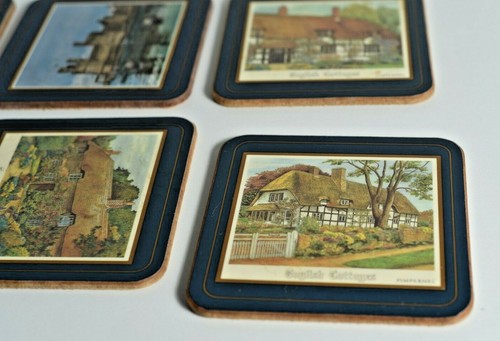 Pimpernel Premier Collection Art to Table Box of 6 English Cottages Coasters - Picture 4 of 6