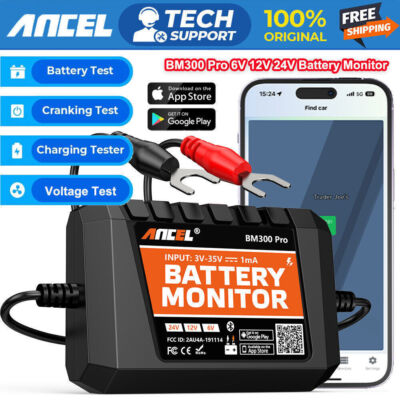 ANCEL BM300 PRO 24V Battery Tester Check Battery Health Charging Cranking System