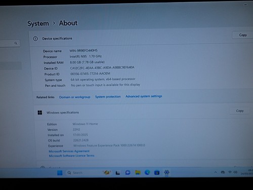 NiPoGi GK3 Mini PC /8GB Ram /256GB SSD 4K Win 11 Home 2x HDMI 1x VGA- Silver - Afbeelding 6 van 8