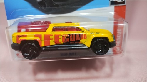 2023 HOT WHEELS SURF DUTY HW RESCUE SERIES #6/10 DIECAST YELLOW 1:64 SCALE - Picture 2 of 2