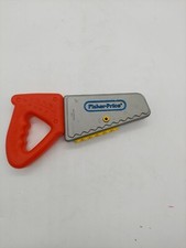 Fisher Price Hand Tool SAW RARE BROWN HANDLE Vintage 1990s Construction