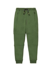 Mini Boden Boy's Full Length Warrior Knee Sweatpants in Khakhi Green (Imperfect)