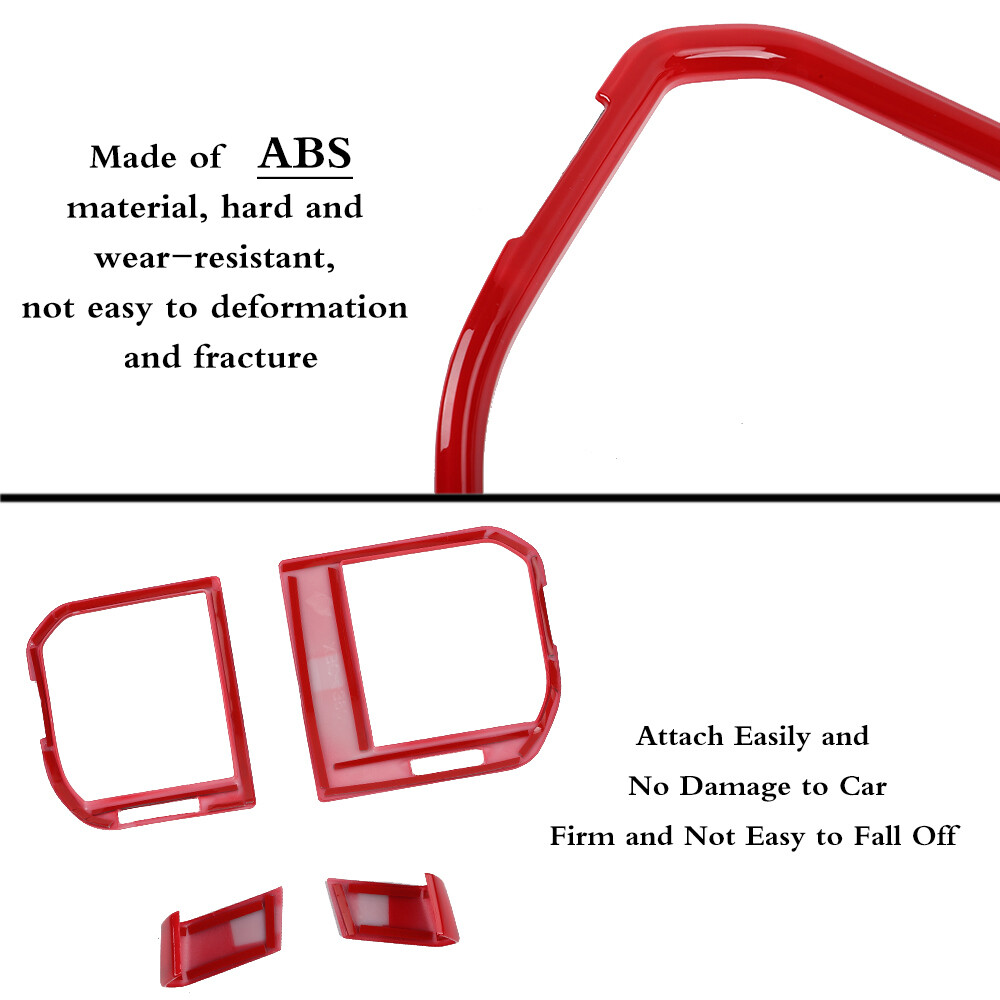 Center Console Side Air Vent AC Outlet Cover Trim Decor For Ford F150