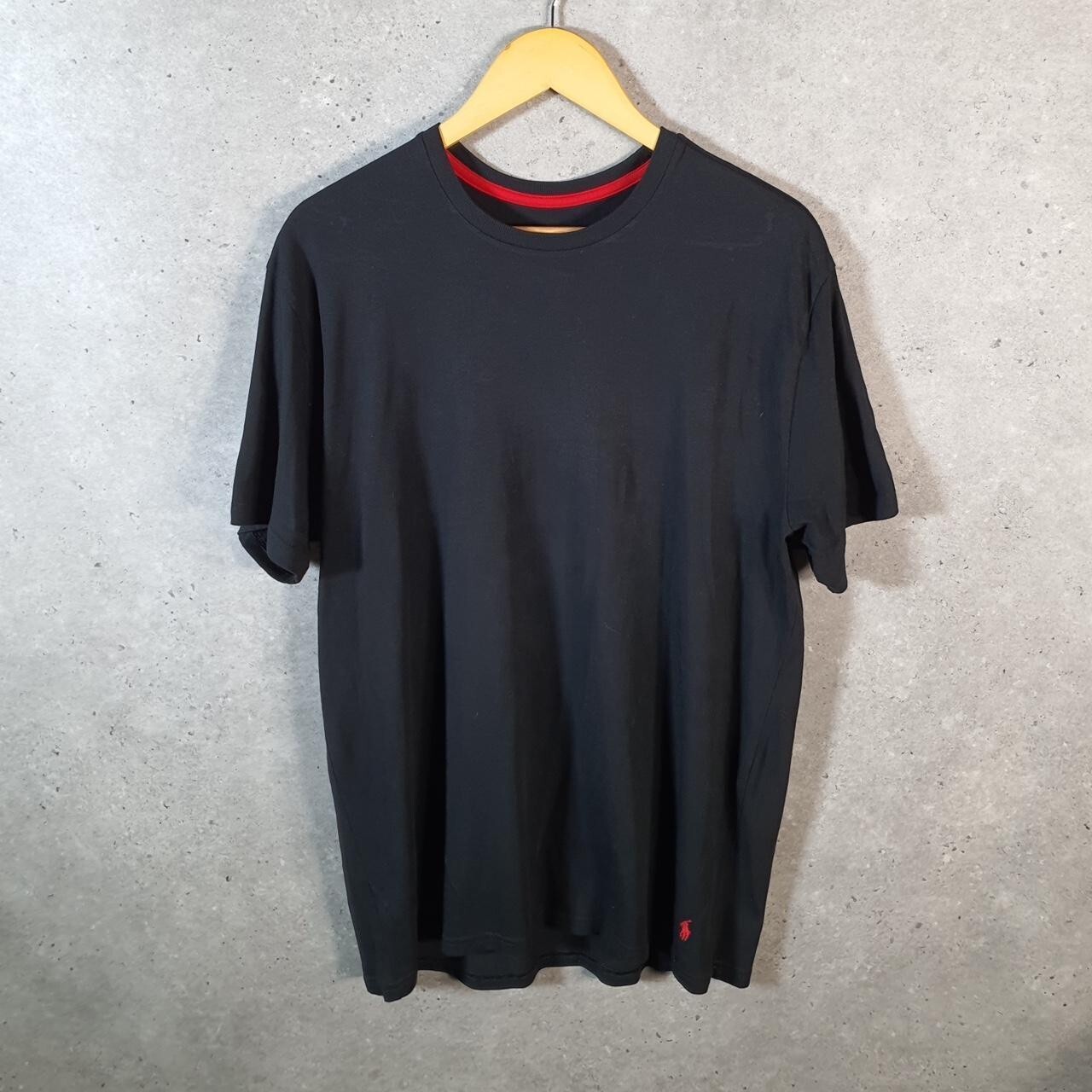 Polo Ralph Lauren vintage uomo grande nera ricamata pony vestibilità classica