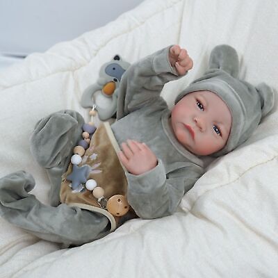 ADFO 20 Inches Levi Reborn Baby Doll Bebe Reborn Real Reborn toddler Full  Vinly