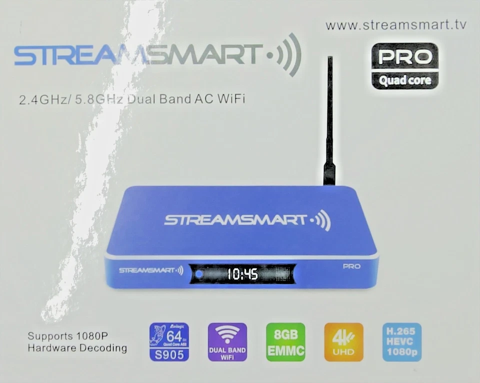 STREAMSMART Pro Media Streaming TV Box con conexión HDMI remota  Foto 3 de 4
