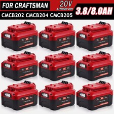 1 9 PCS For Craftsman V20 20 Volt MAX Li-ion Battery CMCB204 CMCB202 CMCB205 new