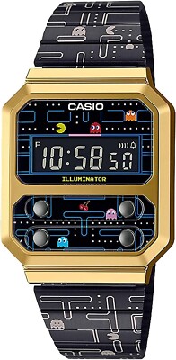 Casio Watch Standard Pac-Man Collaboration Model A100WEPC-1BJR Men's Multicolor