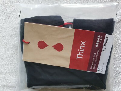 Thinx Hiphugger Periode - Proof Slips / Unterwäsche. Neu. Schwarz/Kiefer. XS / S / M.