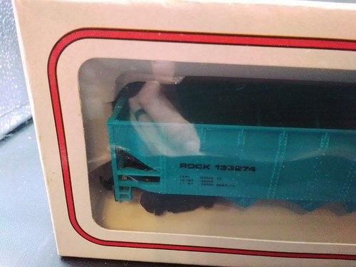Vintage Bachmann HO Rock Island Gondola blue boxed - Picture 3 of 8