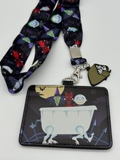 Loungefly Disney Nightmare Before Christmas Halloween Tub Lanyard Cardholder NEW