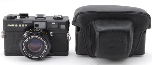 【QUASI COME NUOVA con custodia】 Olympus 35 SP fotocamera pellicola 35 mm telemetro nero dal GIAPPONE