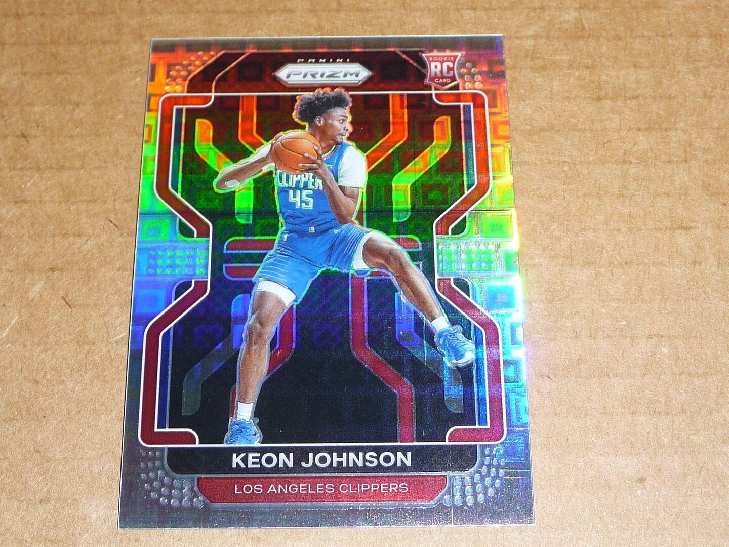 (J) 2021/22 Panini Prizm PREMIUM BOX SET PANDORA /150 KEON JOHNSON CLIPPERS #326