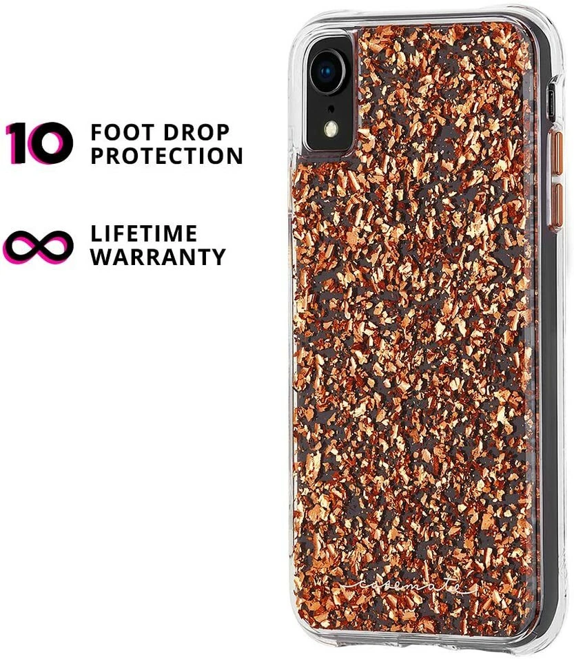 Genuine iPhone XR Case-Mate Karat Case 10 Foot Drop Protection | Rose Gold - Image 2 of 4