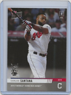 2019 Home Run Derby Participant - Carlos Santana MLB TOPPS NOW  Card HRD-7