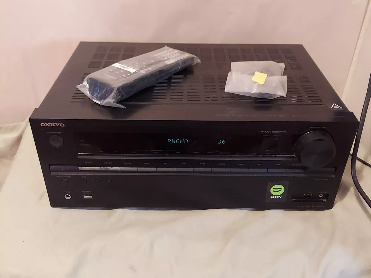 Onkyo TX-NR636 AV Receiver 7.2ch 4K Wi-Fi Bluetooth Dolby Bundle With Remote