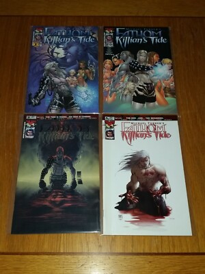 FATHOM KILLIANS TIDE #1-4 ISSUE 1,3,4 ARE VARIANTS TOP COW COMICS 2001 SET (4)