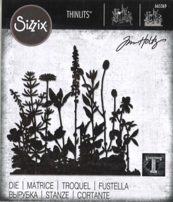 Sizzix Thinlits Stanze - 665369 Flower Field by Tim Holtz