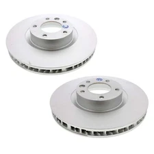 SHW Performance Pair Set of 2 Front 360mm Vented Disc Brake Rotors for Touareg