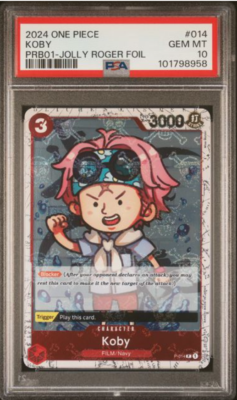 One Piece TCG Film Red Koby P-014 PSA 10 | One Piece TCG Single (1