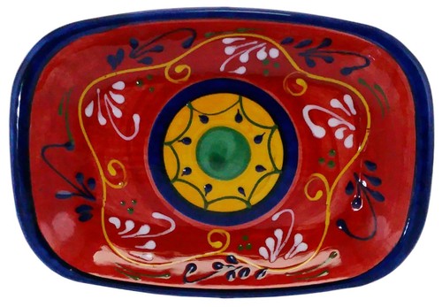 Rectangular Serving & Tapas Dish 24 cm x 16 cm Spanish Handmade Ceramic Pottery - Picture 2 of 4