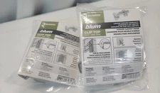 2 CLIP Top Series 35 mm Spring Closing for Frameless Cabinet Bi-Fold CornerHinge