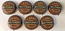 Whittemore's Cadet Shoe Polish Tin Lot 7 Brown Oil Paste 1940s Boston Vintage