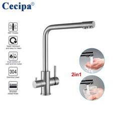 3 Wege Wasserhahn Küchenarmatur Trinkwasserhahn Wasserfilter Spültischarmatur