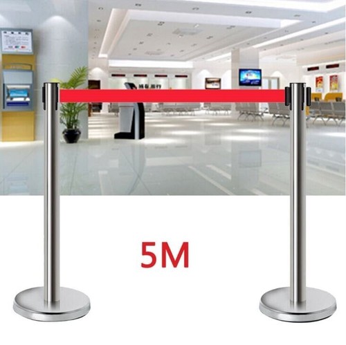 5M Queue Barrier Retractable crowd belt crowd queuing control obstacle rope - Picture 3 of 11