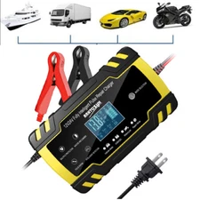 12V/24V Automatic Battery Charger Maintainer for AGM Motorcycle Truck Marine