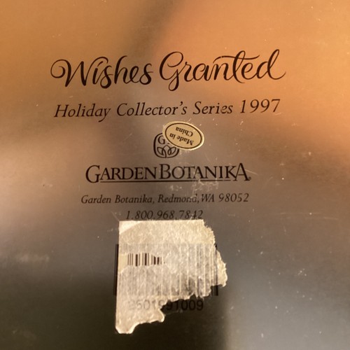 Wishes Granted Collector's Tin Holiday Collector's Series 1997 Garden Botanika - Picture 8 of 9