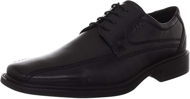 Ecco Mens New Jersey Oxford Size 46 US 12 Black Leather  display picture 1