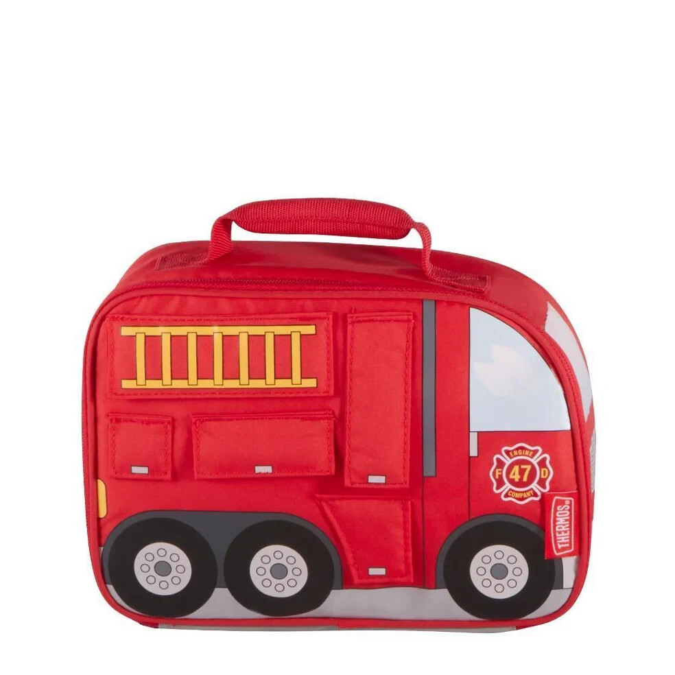 Thermos Novelty Soft Lunch Kit, Firetruck, 4 x 10 x 7 inches