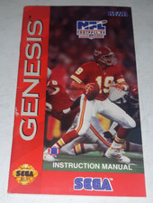 NFL Football 94 starring Joe Montana Genesis Booklet Instruction Manual ONLY