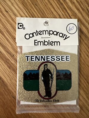 VINTAGE TENNESSEE SOUVENIR EMBLEM, DECAL W/ ORIGINAL PACKAGING RARE