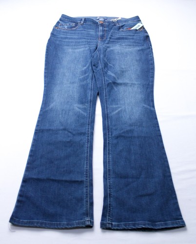 Democracy Damen Ab Solution Itty Bitty Boot Strass Jeans CA4 blau Größe 16W
