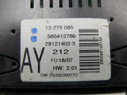 Pantalla De La Radio Opel Astra H Zafira B 13275085 565412769 - Imagen 4 de 4