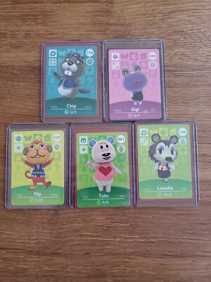 amiibo card sleeves Labelle, Tutu+3 Never Scanned Animal Crossing Amiibo Card in Sleeve & Top  Loader