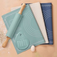 Silicone Kneading Mat 40x60Cm Non stick - Silicone Dough Rolling Mat 1pc/3pcs