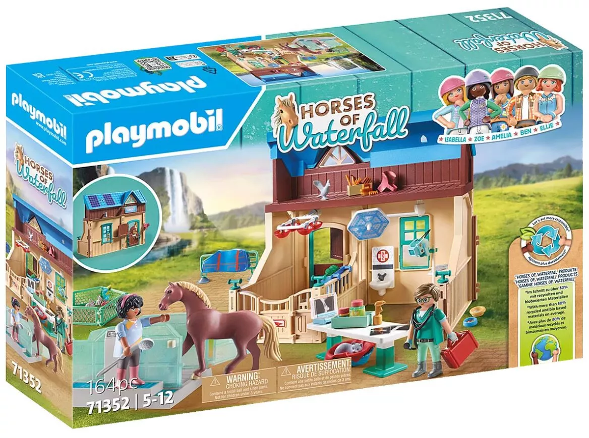 Playmobil Horses Of Waterfall Series Set 71352 Horce Vet Stable