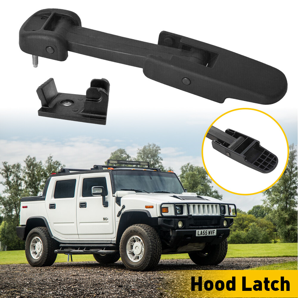 Black Hood Latch For 2003-2009 Hummer H2 Chevy Kodiak GMC TopKick